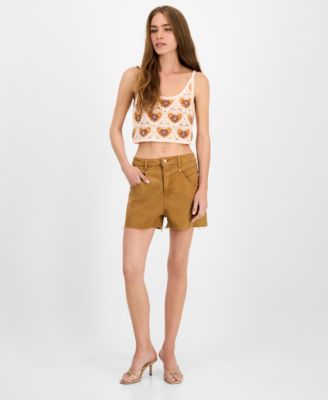 Women's High-Rise Specialty Yoke Front Shorts