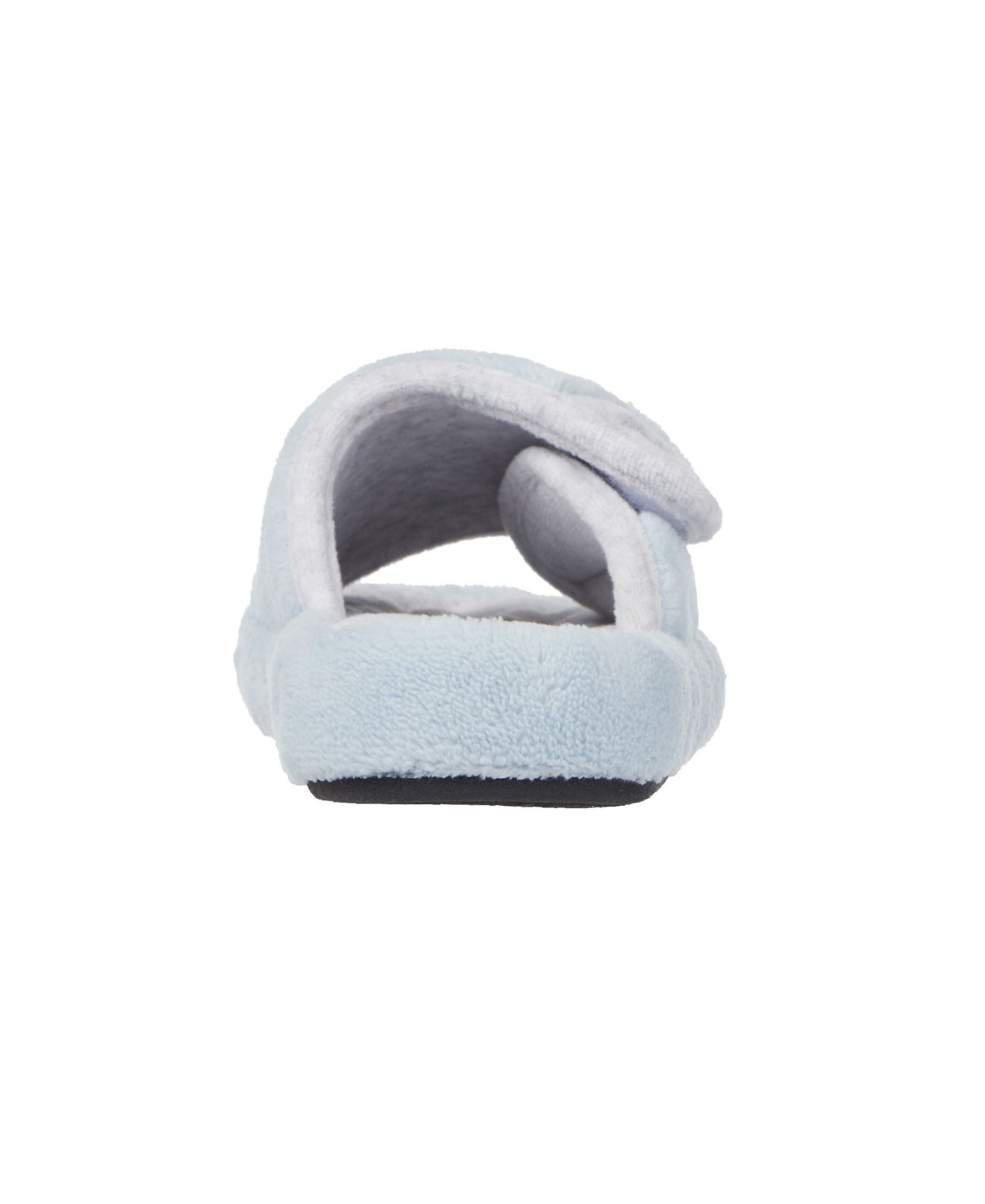 Женские тапочки Isotoner Signature Microterry Spa Slide Clog Slippers, цвет: Синий туманный — фото 4