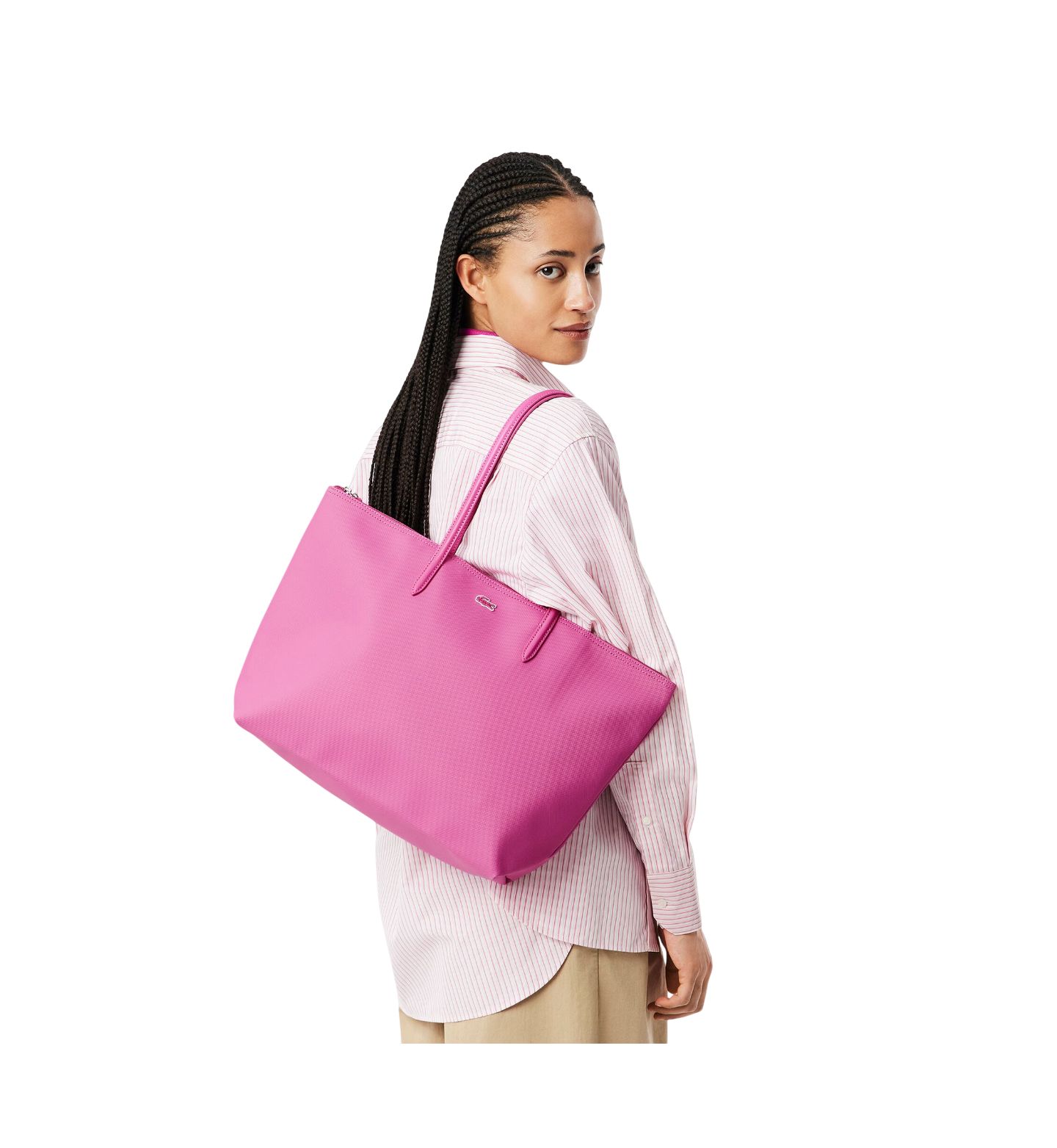 Женская сумка Lacoste Medium Shoulder, цвет: Malva — фото 5