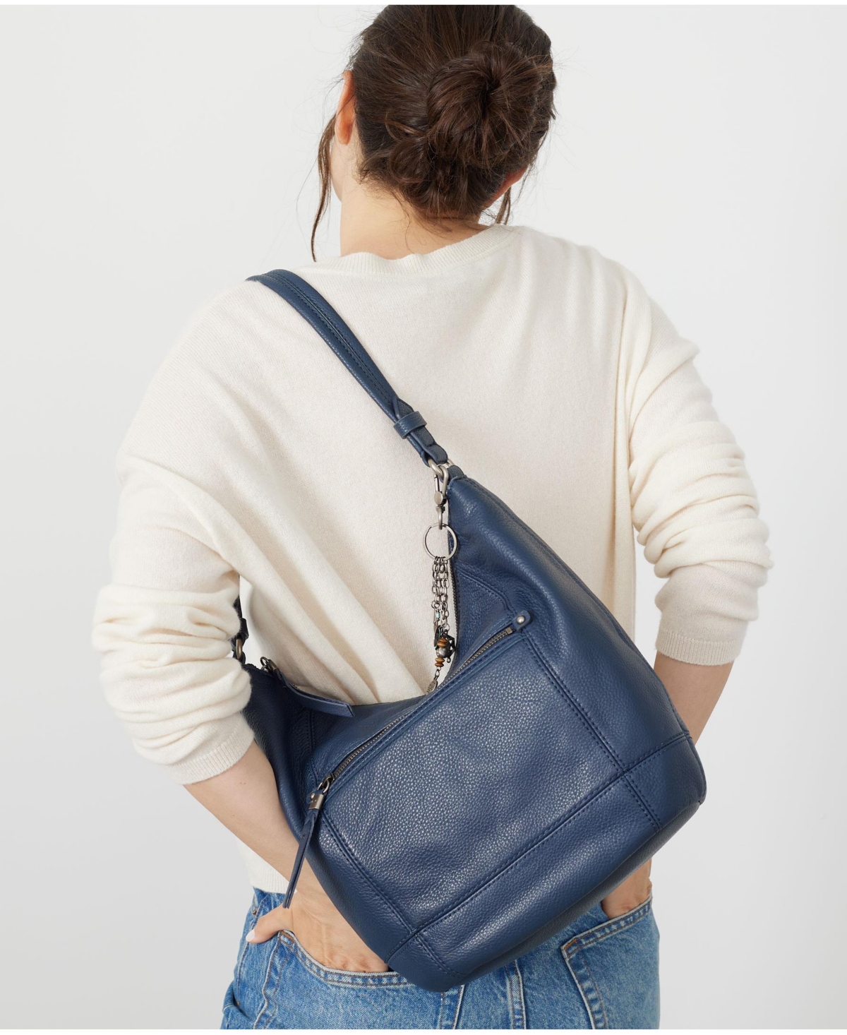 The Sak Women's Sequoia Leather Medium Hobo Bag In Blue