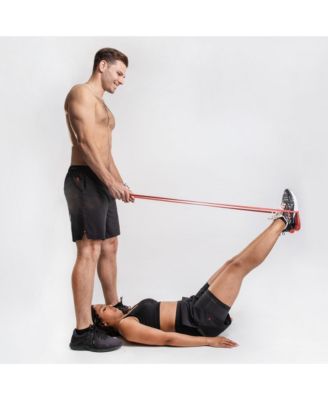 100% Latex-Free Organic Rubber Power Resistance Bands - 20lbs (Pair of 2)