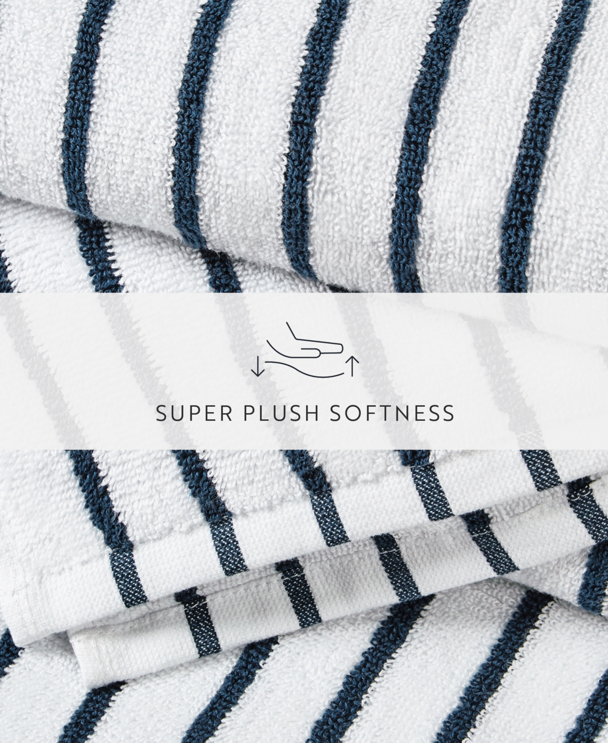 Ienjoy Home Cabana Stripe Cotton 2-pack Beach Towels, 30" X 70"