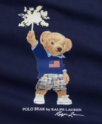 Baby Boys Polo Bear Cotton Jersey Shortall