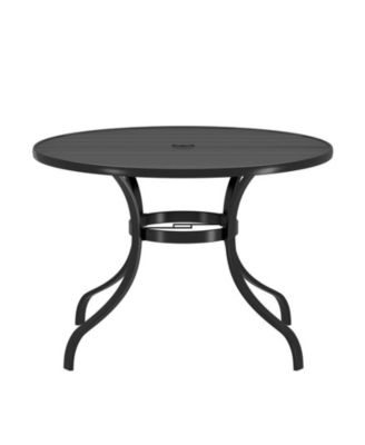 Round 39.76'' Outdoor Restaurant Steel Table