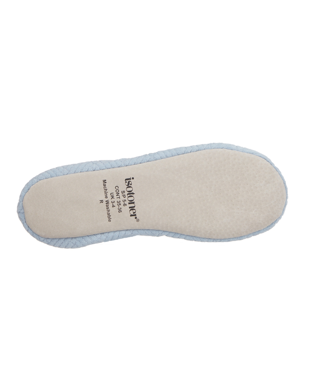Isotoner Signature Women's Gemma Microterry Ballerina Slippers In Blue