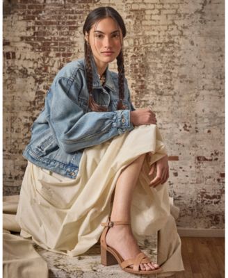 ラッキーブランド (Lucky Brand) レディース パンプス シューズ・靴 Kalv (Dark Natural) ラッキーブランド Lucky Brand Embroidered Flutter Sleeve Top