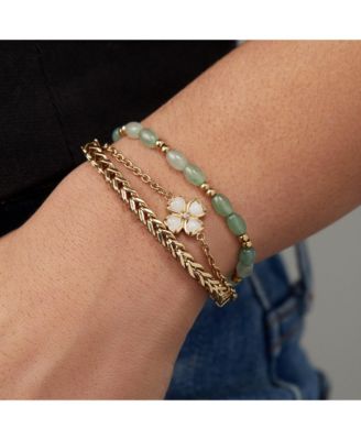 Four Leaf Clover Stranded Bracelet Set