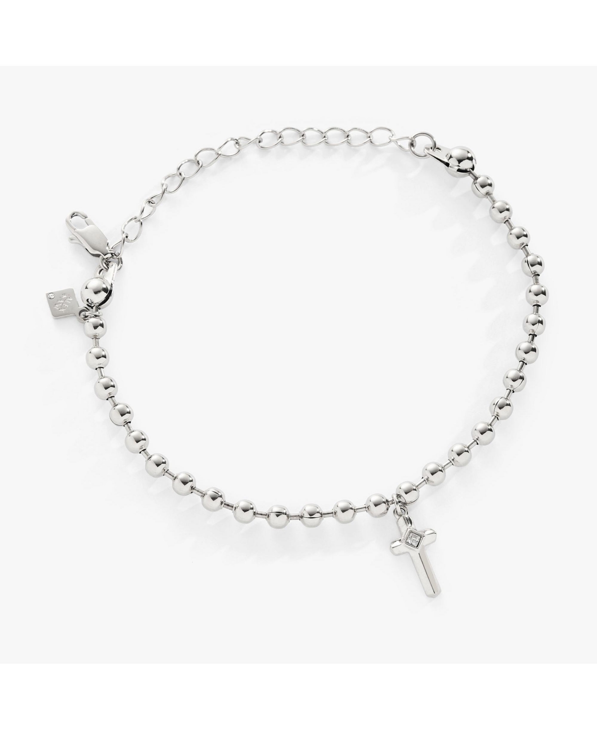 Cross Ball Chain Bracelet - Gold