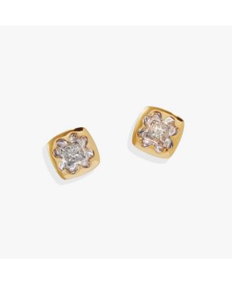 Crystal Clover Mini Studs