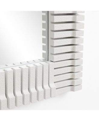 White Arch Rectangle 36-Inch Tall Wall Mirror, Accent and Vanity