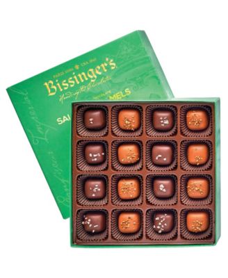 Bissinger's Handcrafted Chocolate - Milk and Dark Salted Caramels, 16 Pieces