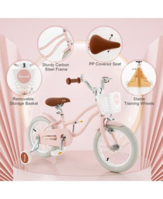 12 Kids Bike for Boys and Girls Aged 3-8 Years with Training Wheels