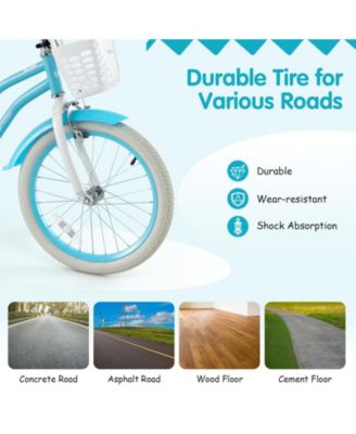 18 Inch Kids Bike with Dual Brakes and Adjustable Seat