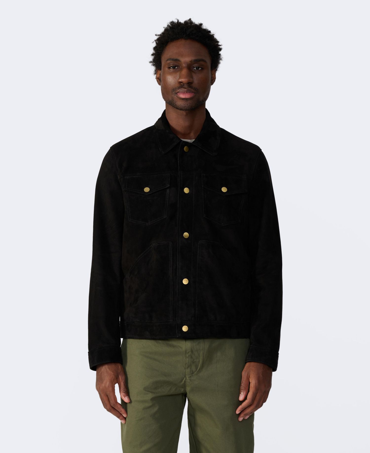 Men's Ollie Suede Trucker Jacket