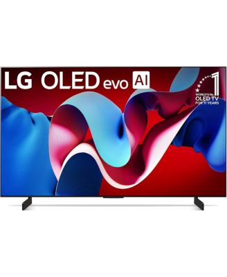 OLED C4 HDR 4K Smart OLED TV 144 HZ Refresh Rate + UAX 4K HDMI 2.0 Cable + CPS 24 Months Protection and Streaming Bundle with Alexa