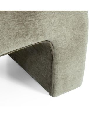 47" Velvet Upholstered Waterfall Bench, Modern Bed Bench for Living Room or Entryway