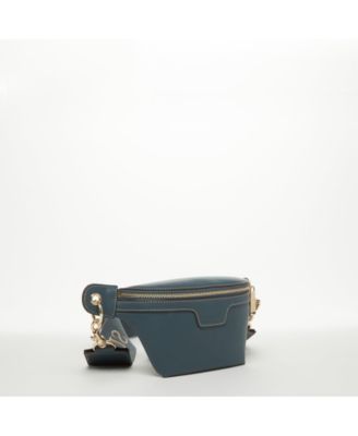 Chest Sling Bag Shoulder Sling Bag Small Blue Leather Crossbody Sling Bag