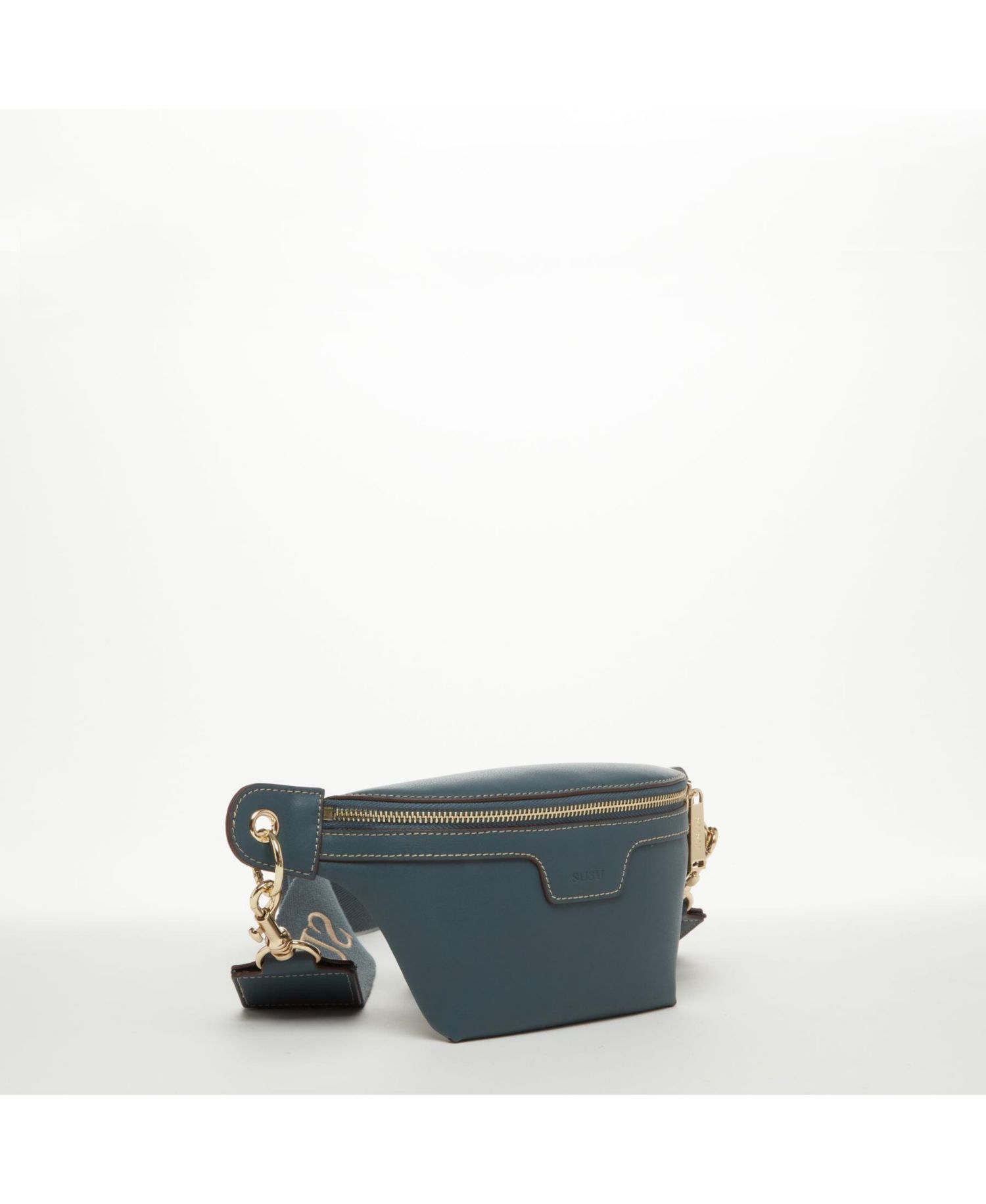 Chest Sling Bag Shoulder Sling Bag Small Blue Leather Crossbody Sling Bag