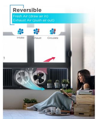 9 inch Dual Window Fan