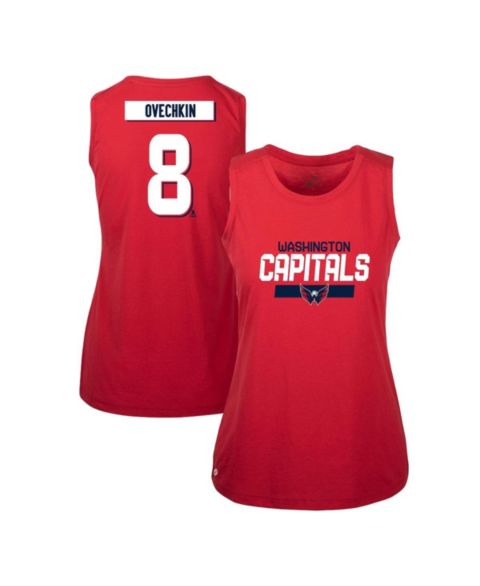 Женский топ LevelWear Alexander Ovechkin Red Washington Capitals Macy Player Name & Number