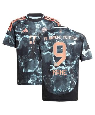 adidas - Big Boys and Girls Harry Kane Black Bayern Munich 2024/25 Away Replica Player Jersey