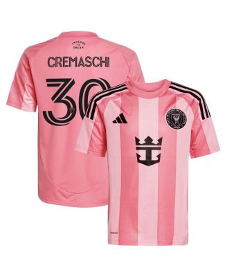 adidas - Big Boys and Girls Benjamin Cremaschi Light Pink Inter Miami CF 2025 Euforia Replica Player Jersey