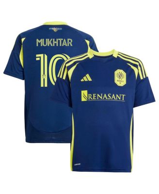 adidas - Big Boys and Girls Hany Mukhtar Navy Nashville SC 2025 The Heart of Nashville Kit Replica Player Jersey