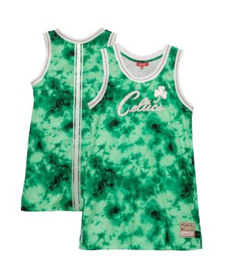 Mitchell & Ness - Women's Green Boston Celtics Hardwood Classics Galaxy Jersey Tank Top Dress