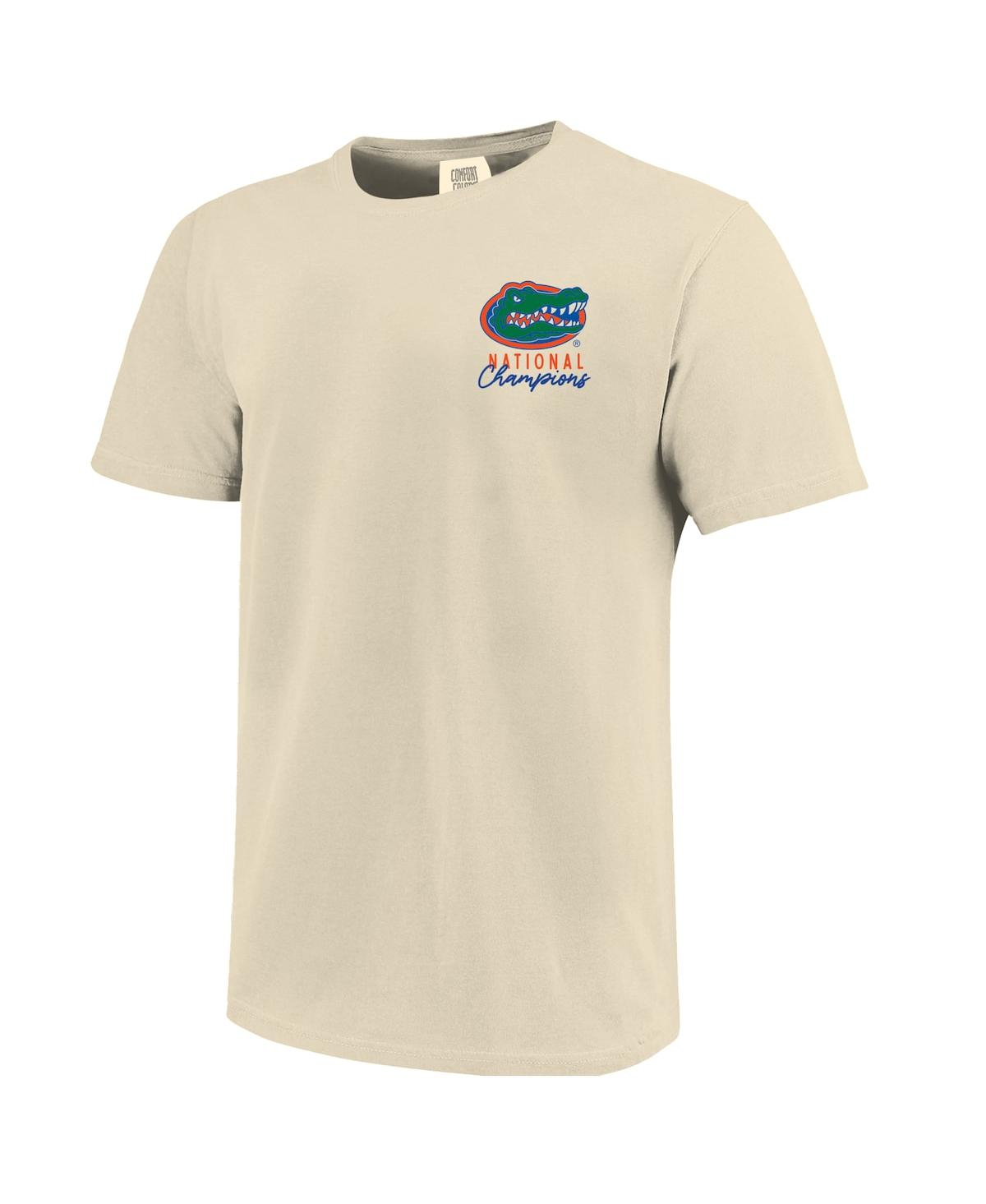 Image One Women's Natural Florida Gators 2025 Ncaa Men's Basketball National Champions Comfort Colors T-shirt