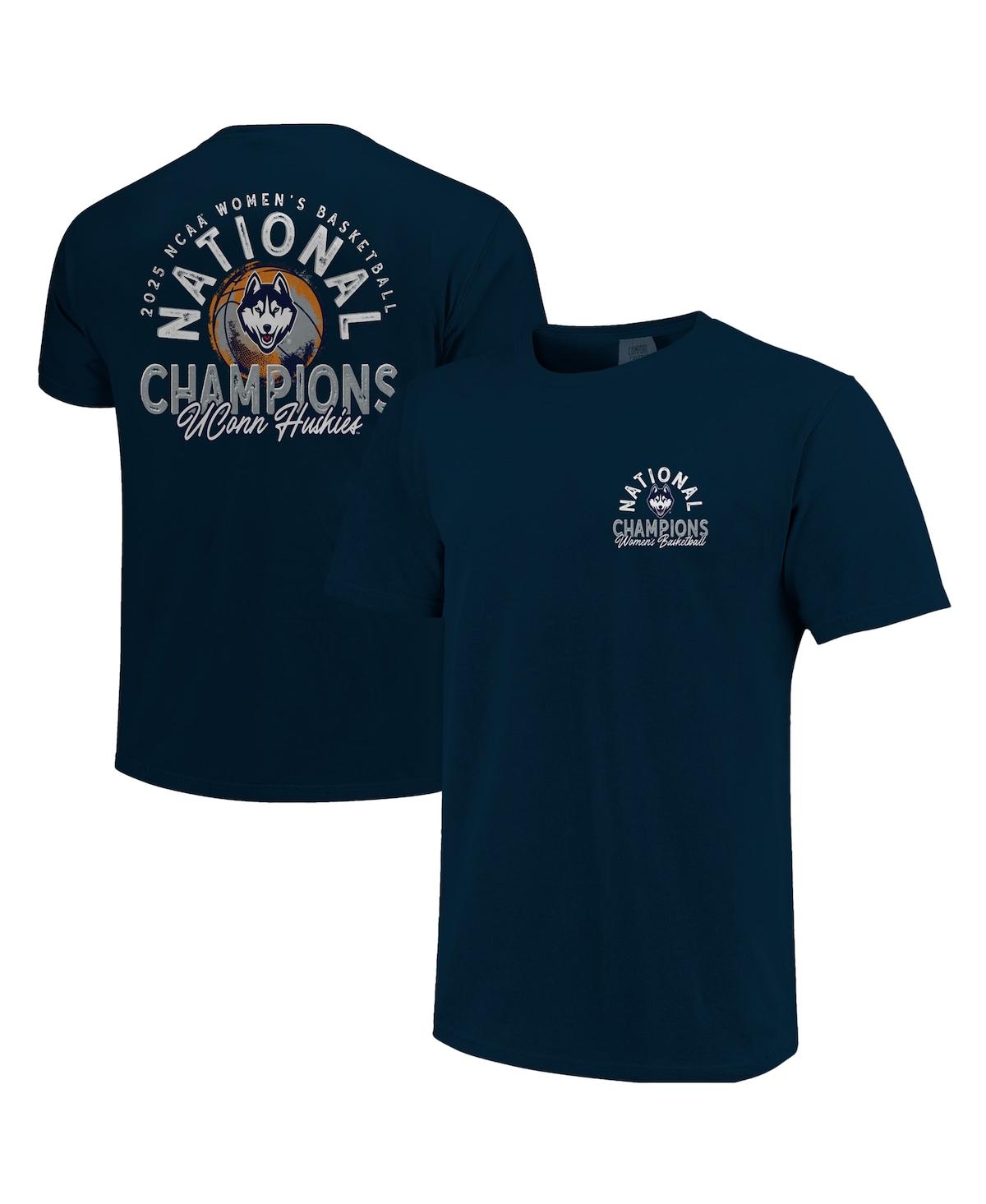 Image One Men's Navy Uconn Huskies 2025 Ncaa Women's Basketball National Champions Comfort Colors Distressed T