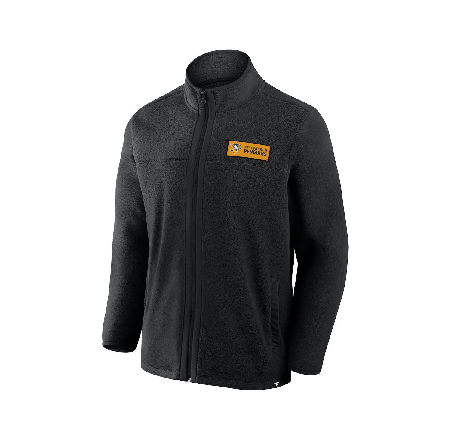 Men's Black Pittsburgh Penguins Home Ice Fleece Full-Zip Jacket