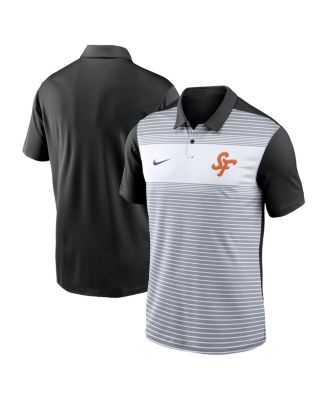 Nike - Men's White/Black San Francisco Giants 2025 City Connect Fashion Legacy Icon Vapor Performance Polo Shirt