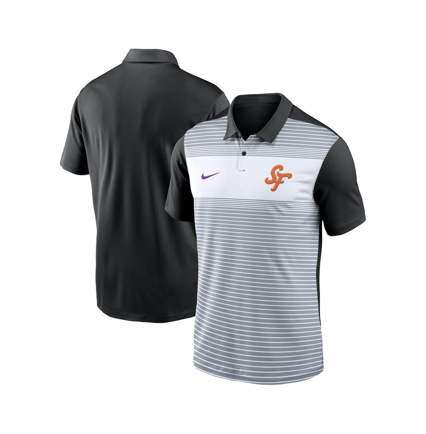 Мужское поло Nike White/Black San Francisco Giants 2025 City Connect Fashion Legacy Icon Vapor Performance Polo Shirt — фото 1