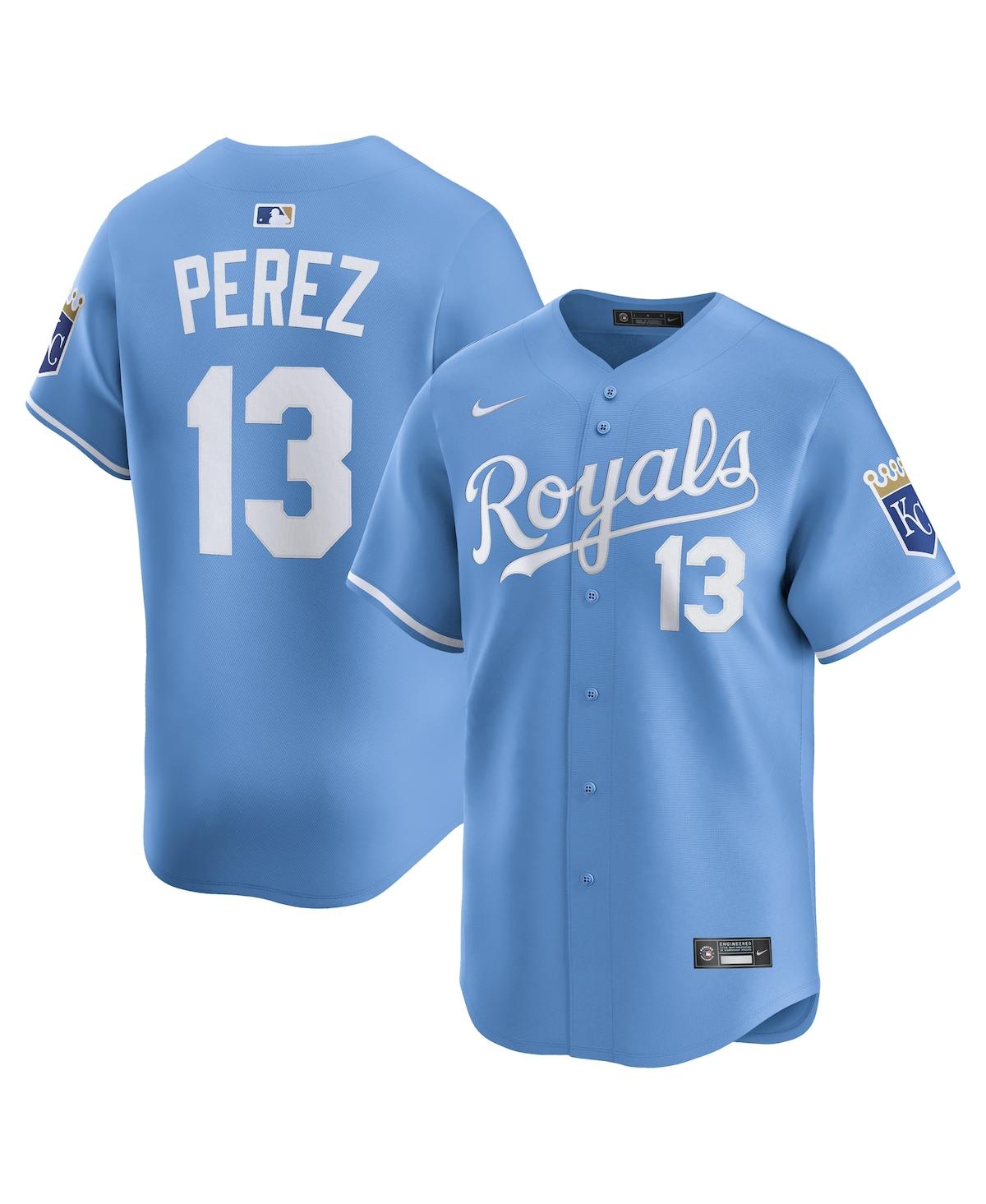 Nike Men's Salvador Perez Light Blue Kansas City Royals Alternate Limited Player Jersey