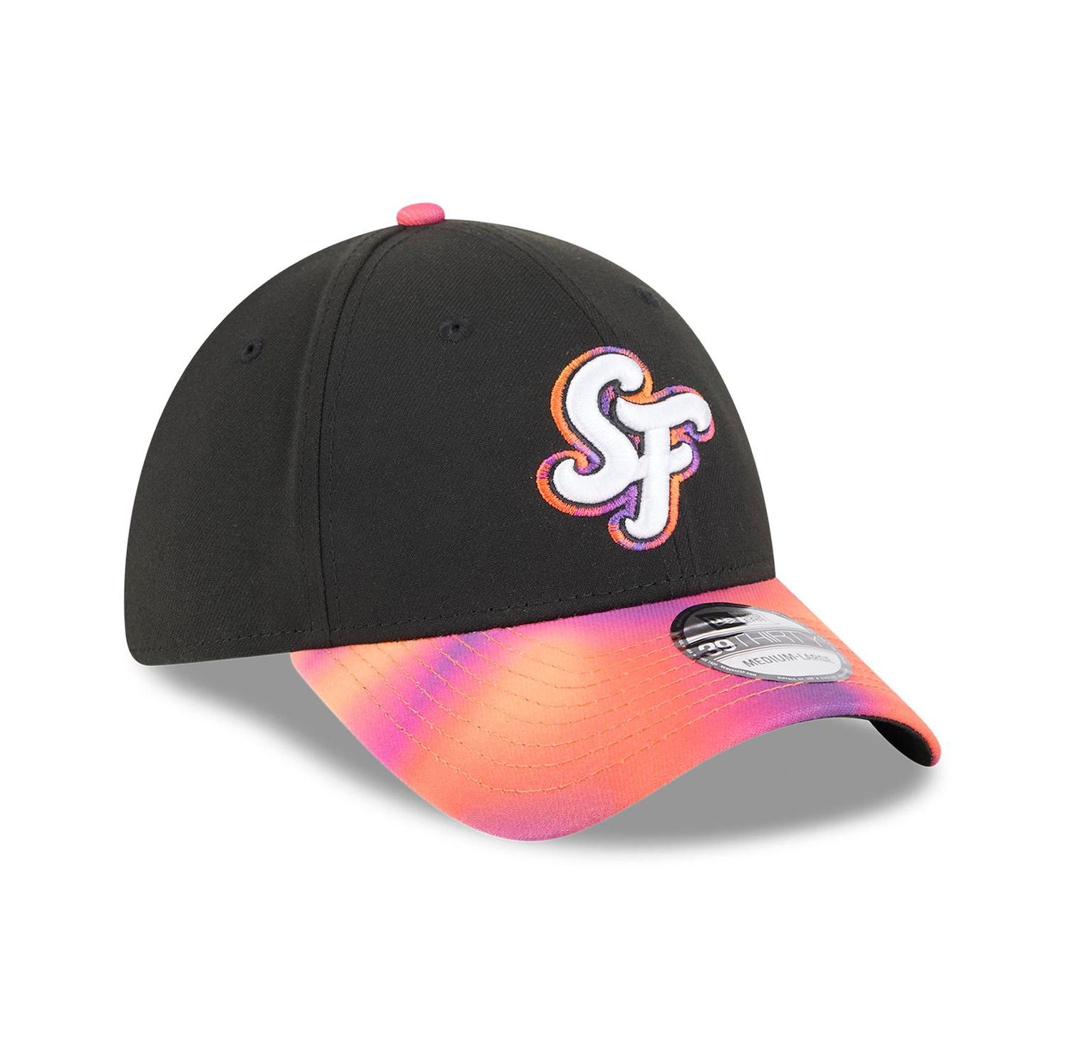 Men's Black/Orange San Francisco Giants 2025 City Connect 39THIRTY Flex Hat