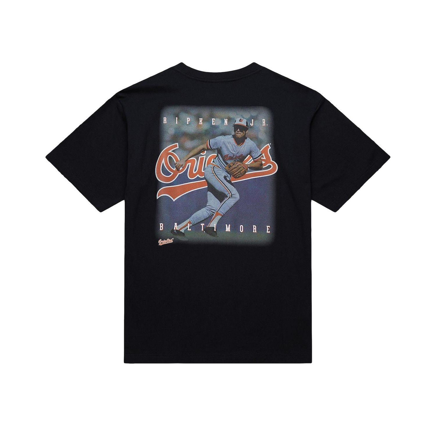 Men's Cal Ripken Jr. Black Baltimore Orioles Legends Collection Vintage Logo T-Shirt