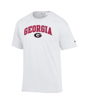 Men's White Georgia Bulldogs Arch Over Logo T-Shirt