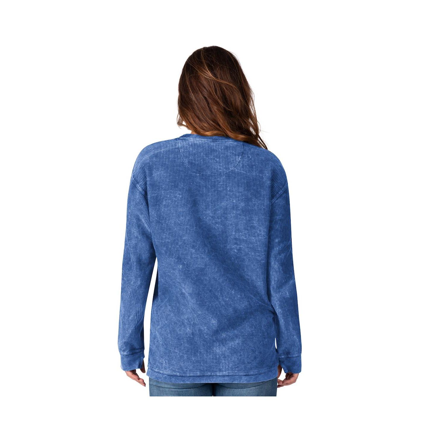 Женская толстовка G-III 4Her by Carl Banks Royal Texas Rangers Comfy Cord Pullover — фото 2