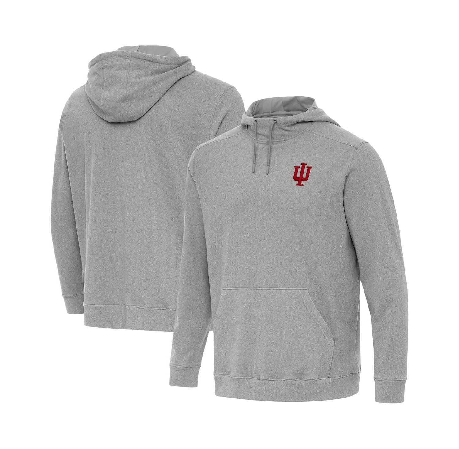 Men's Heather Gray Indiana Hoosiers Cloud Pullover Hoodie