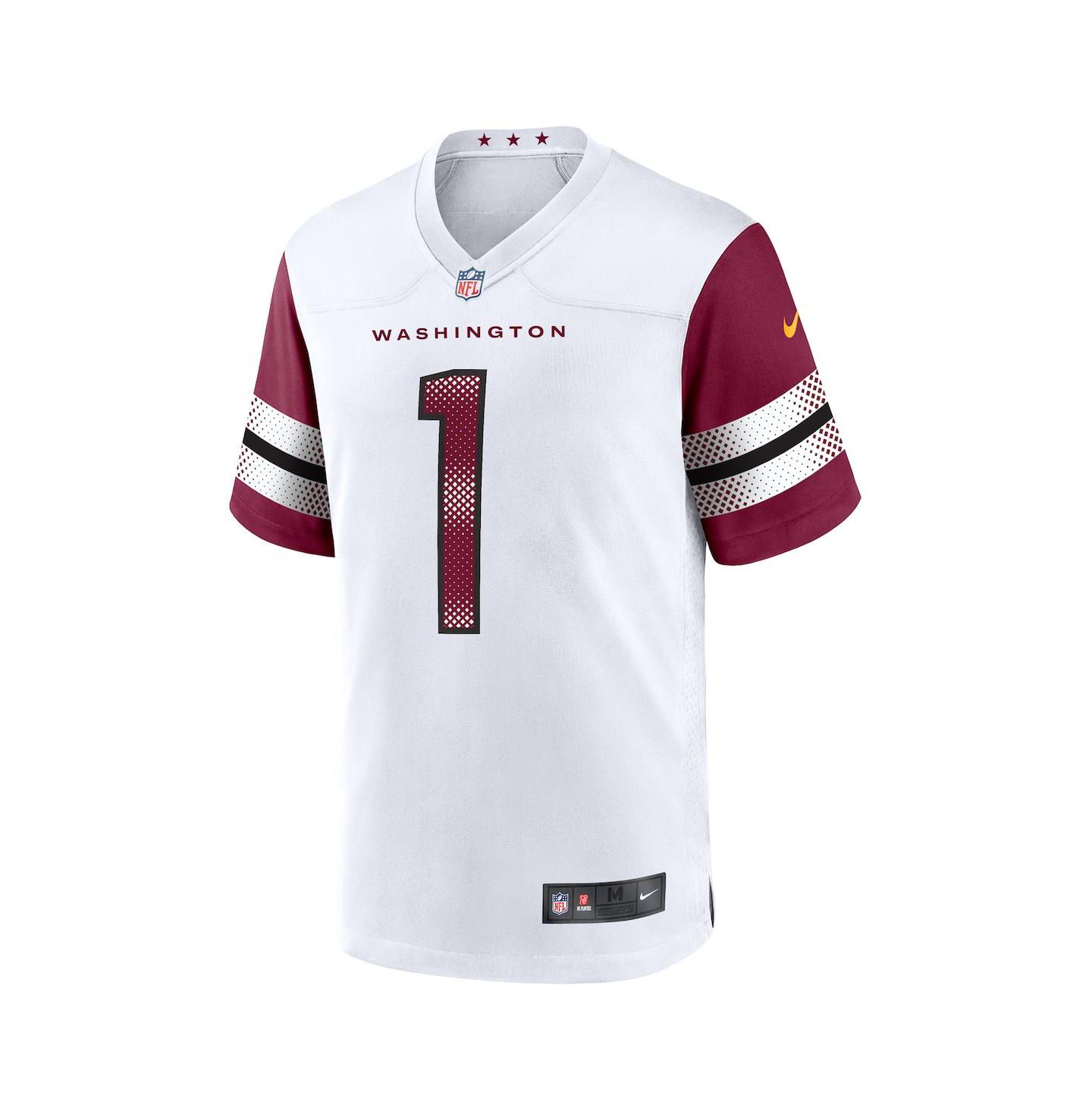 Мужской топ Nike Deebo Samuel Sr White Washington Commanders Game Player Jersey — фото 2