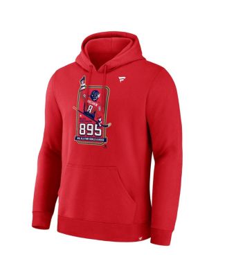 Men's Alexander Ovechkin Athletic Red Washington Capitals NHL All-Time Leading Goal Scorer 895 Logo Pullover Hoodie