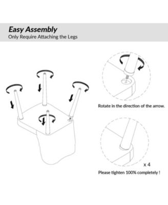 Set of 2 polyester Pedro Mid-Century Modern Waterproof Button-Tufted Dining Chair