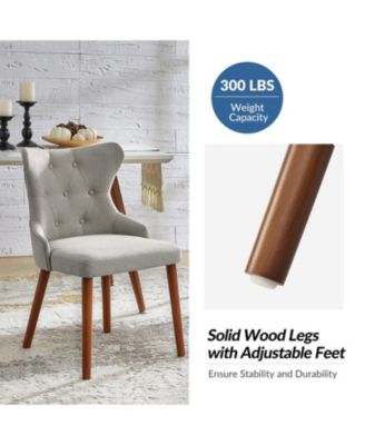 Set of 2 polyester Pedro Mid-Century Modern Waterproof Button-Tufted Dining Chair