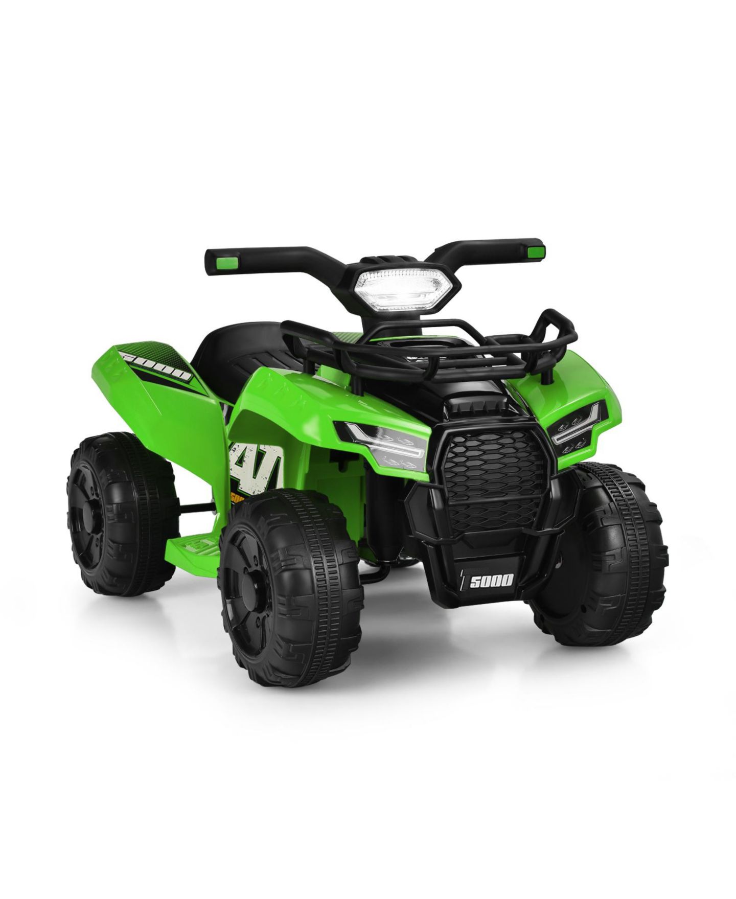 Детская игрушка Mecale 6V Kids ATV Quad Ride-On with LED Light and MP3 Player, 44 lbs Capacity, Ages 18 Months+, цвет: Зелёный — фото 1