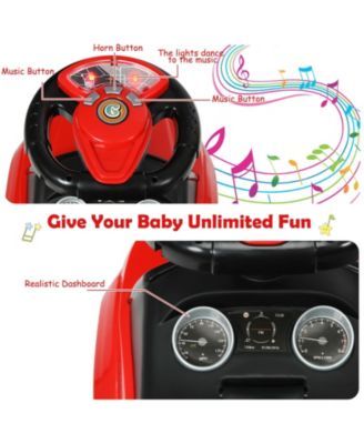 3 In 1 Ride on Push Car Toddler Stroller Sliding Car with Music