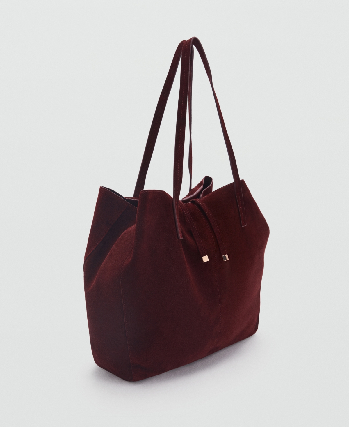 Mango Women's Suede Shopper Bag