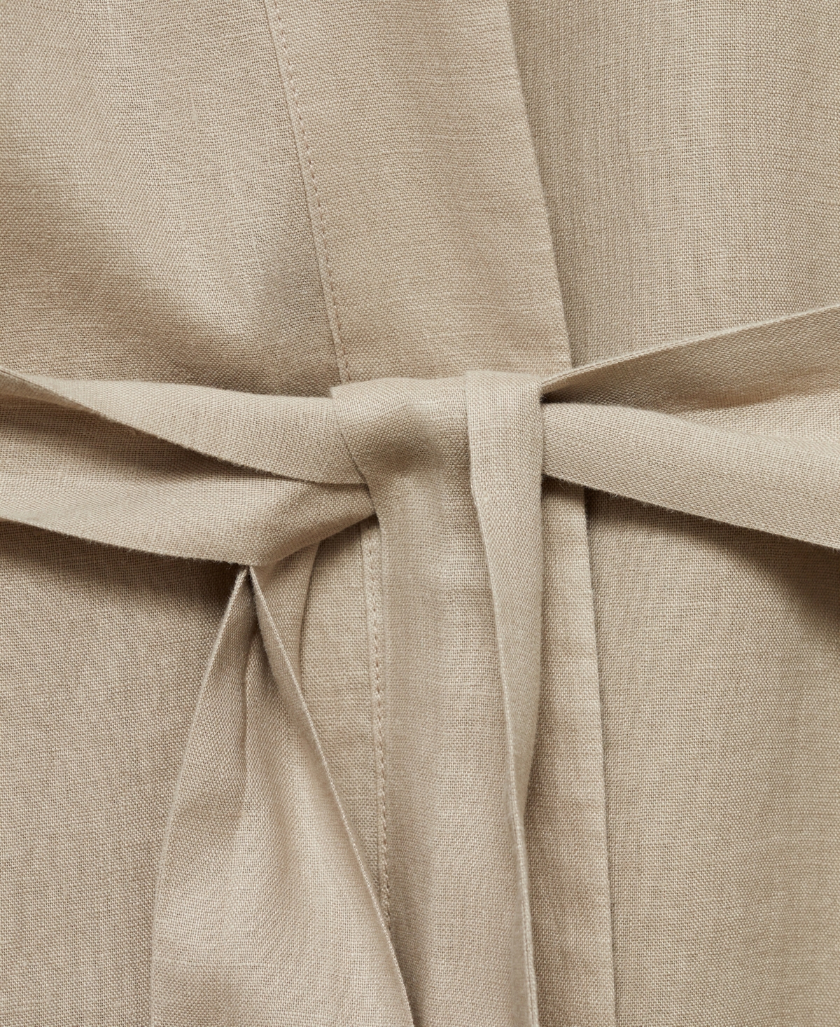 Mango Women's Linen Home Robe