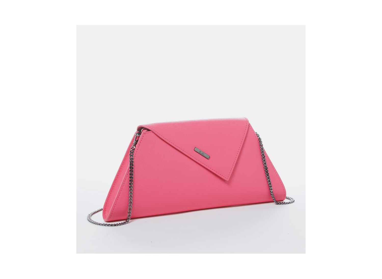 Hot Pink Purse Leather Clutch Bag Crossbody Evening Purse Unique Women's Handbag