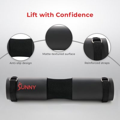 Foam Barbell Pad, Heavy-Duty, High-Density Cushion for Squats, Lunges & Hip Thrusts