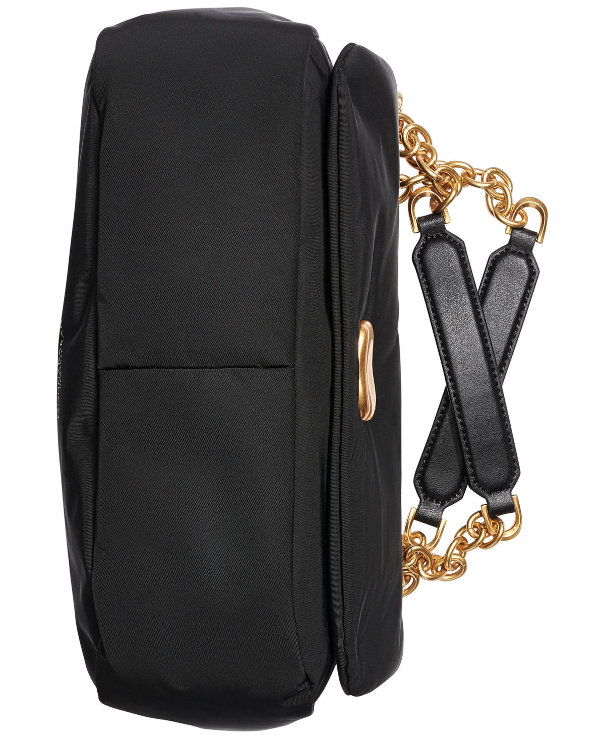 Shop Donna Karan Crepe Small Nylon Shoulder With Chain Strap